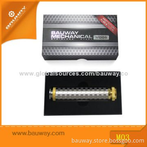 Bauway Stainless steel 18650/18350 Battery Tube Mod, Measures 27 x 101mmNew